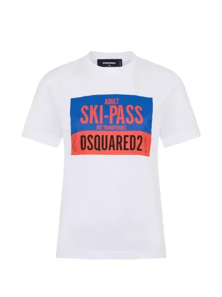 Tricou Dsquared2 cu imagine alb