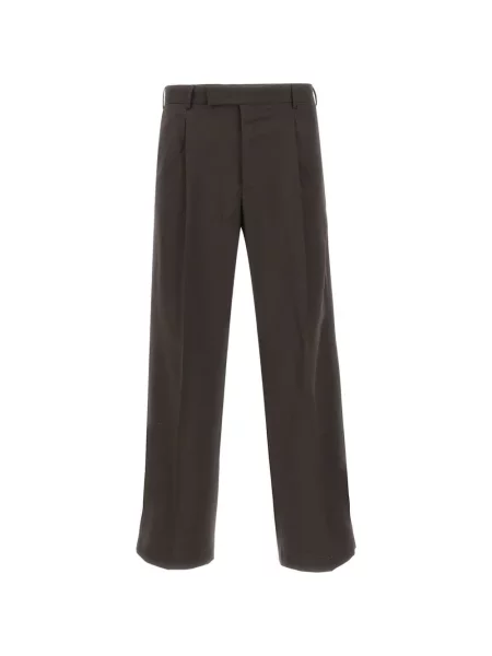 Pantaloni Pt Torino de lână maro