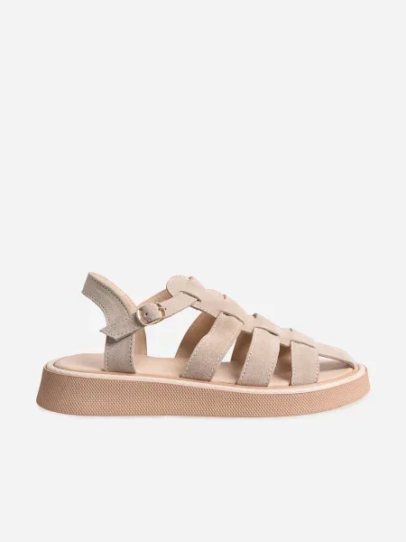 Замшеві Сандалії ISSA Plus бежевий
