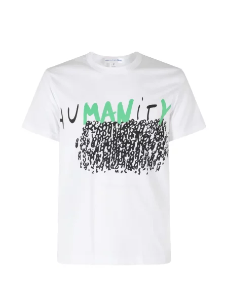 Tricou Comme Des Garçons Shirt cu imagine alb