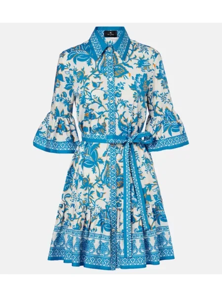 Rochie tip cămașă Etro cu imagine de costum mini