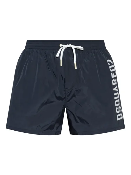 Slip de baie Dsquared2 cu imagine albastru