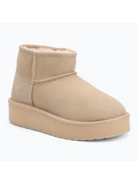 Dámske snehule EMU Australia Stinger Micro Flatform macadamia béžová