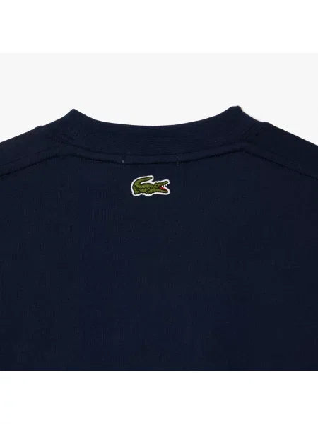 Lacoste T-Shirt Z Nadrukiem granatowa