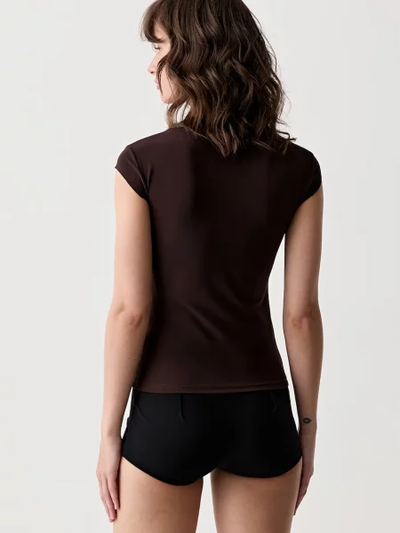 Maison Margiela t-shirt kąpielowy brązowa