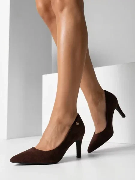 Semišové lodičky Resti černé