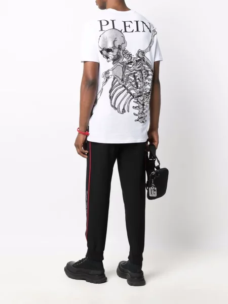 Tričko Philipp Plein s potiskem bílé