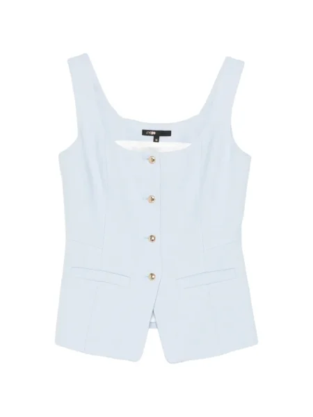 Top Maje fără mâneci albastru