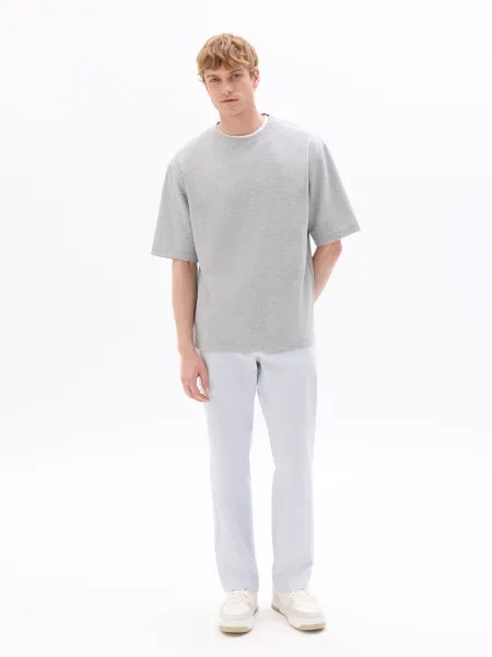 Pantaloni chino Celio albastru