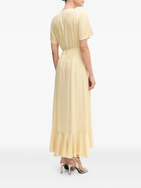 Rochie Gant cu volane de costum galben