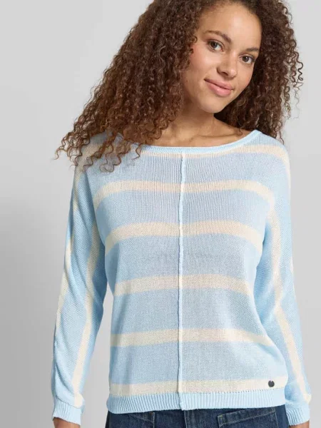 Sweter z dzianiny o pudełkowym kroju z mieszanki model ALBERTA' Pepe Jeans