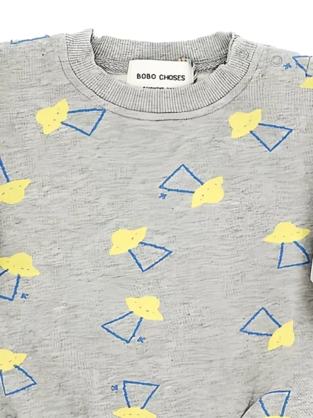 Sweter dziecięcy Bobo Choses szary