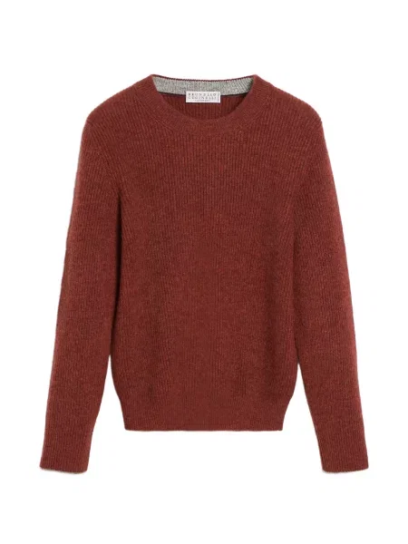 Sweter dziecięcy Brunello Cucinelli czerwony