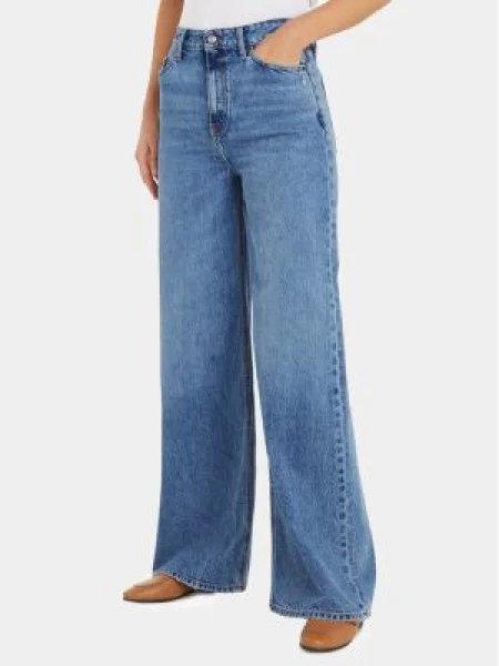 Tommy Hilfiger Blugi Wide Leg albastru