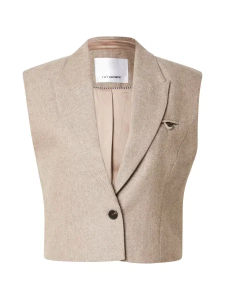 Co'couture Vestă de costum închis bej