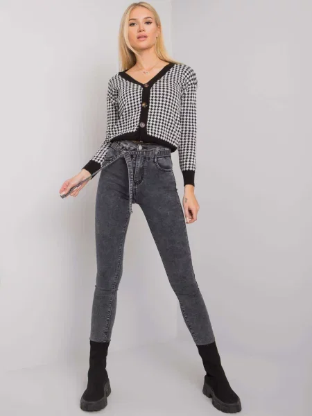 Pantaloni Fashionhunters gri