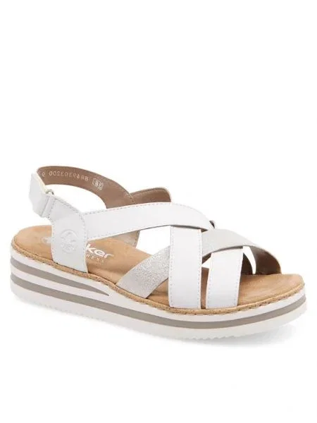 Rieker Sandale alb