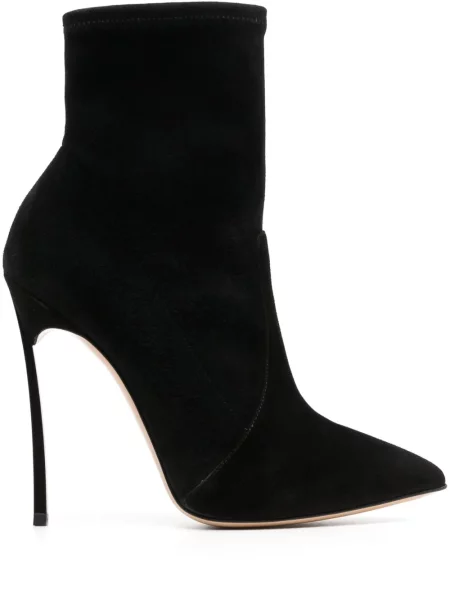 Cizme scurte Casadei din piele negru