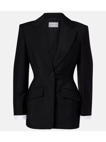 Sacou Givenchy de lână negru