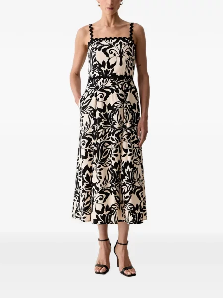 Rochie midi Morgan cu imagine negru