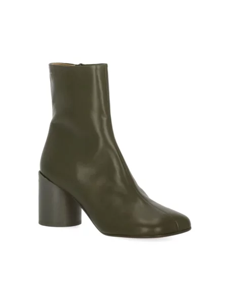 Botki Mm6 Maison Margiela skórzane zielone