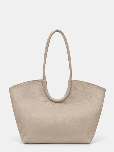Answear.LAB geantă shopper pentru femei din piele bej