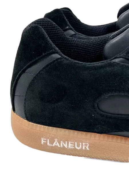 Sneakerși Flâneur din piele de căprioară negru