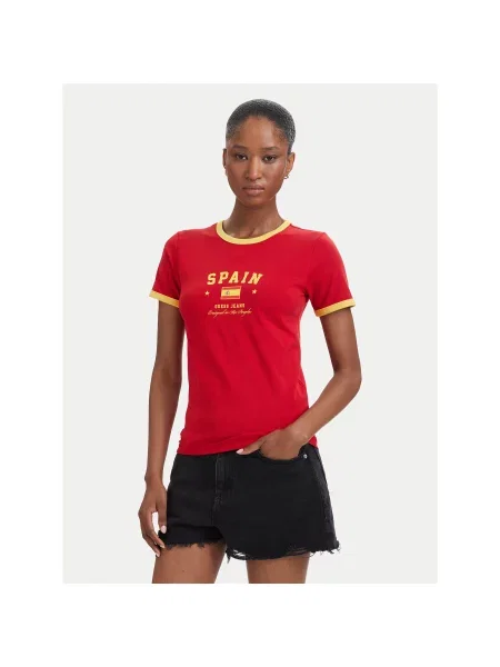 Футболка Guess Jeans красная