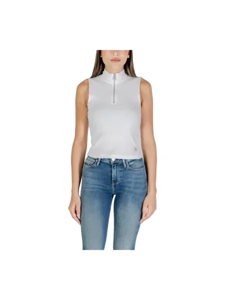 Top Calvin Klein Jeans biały