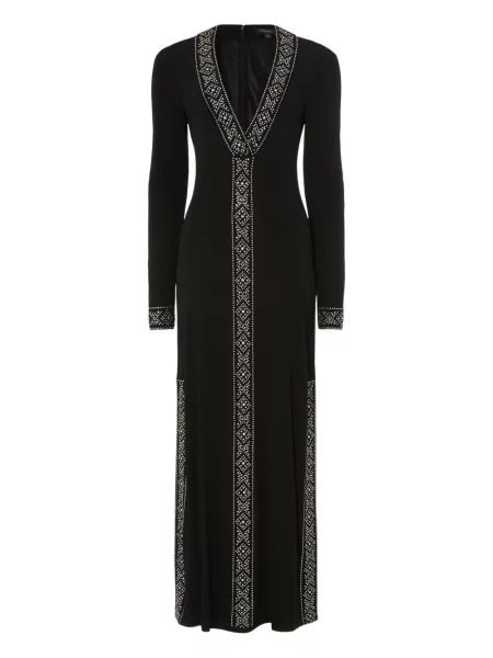 Rochie Temperley London cu decolteu în V de costum negru