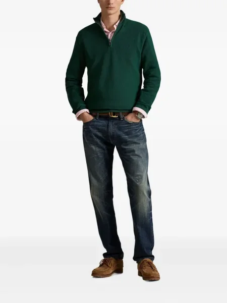 Ριγέ polo Polo Ralph Lauren με κουκούλα με αυτόγραφο λευκό