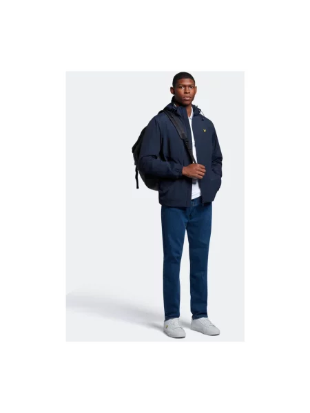 Kurtka Lyle & Scott z kapturem niebieska
