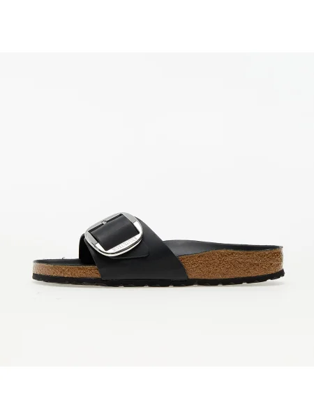 Pantofi Birkenstock din piele cu cataramă negru