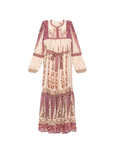 Rochie maxi Farm Rio cu model floral cu imagine de costum