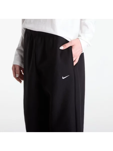 Fleece μονωμένος παντελόνι joggers Nike με ψηλή μέση μαύρο