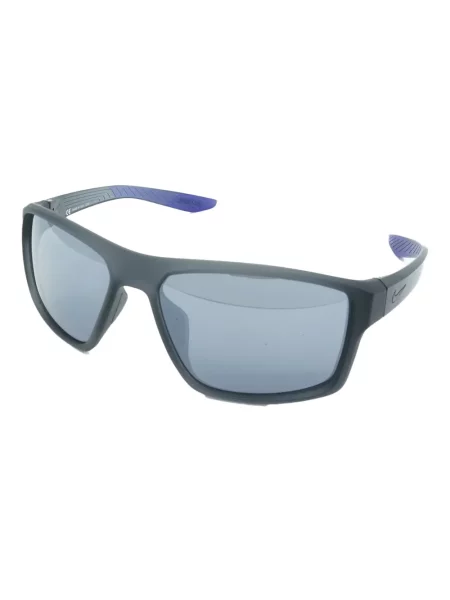 Ochelari de soare Nike cu cordon din jerseu cu imprimeu abstract gri