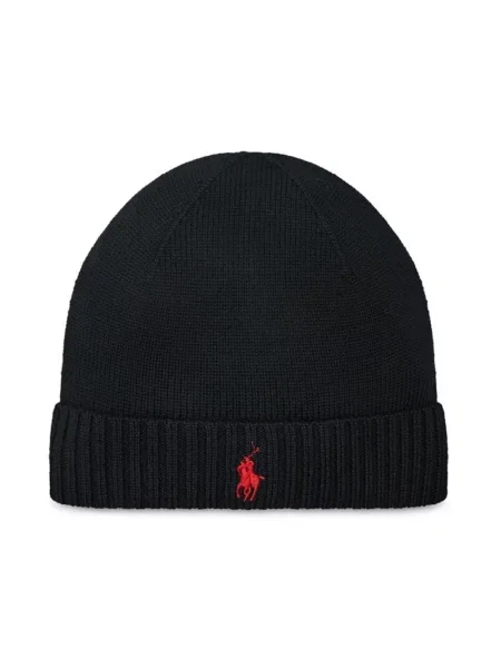 Polo Ralph Lauren czapka wełniana czarna