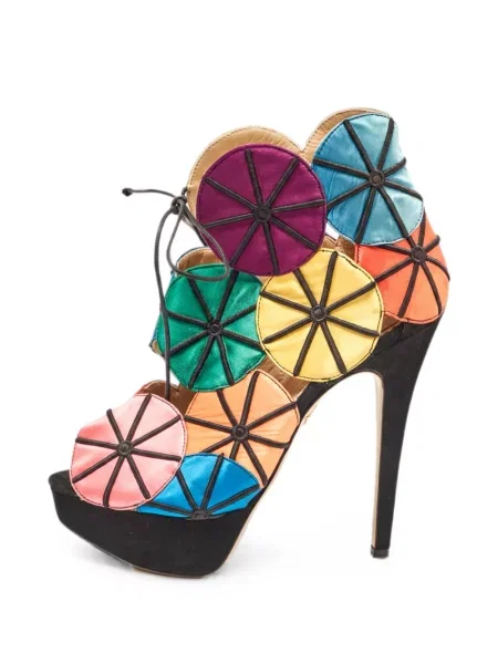 Sandale Charlotte Olympia cu platformă galben