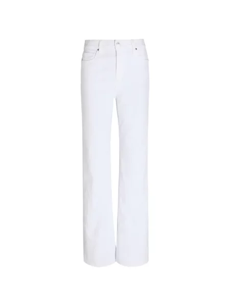Blugi evazați Paige evazate alb