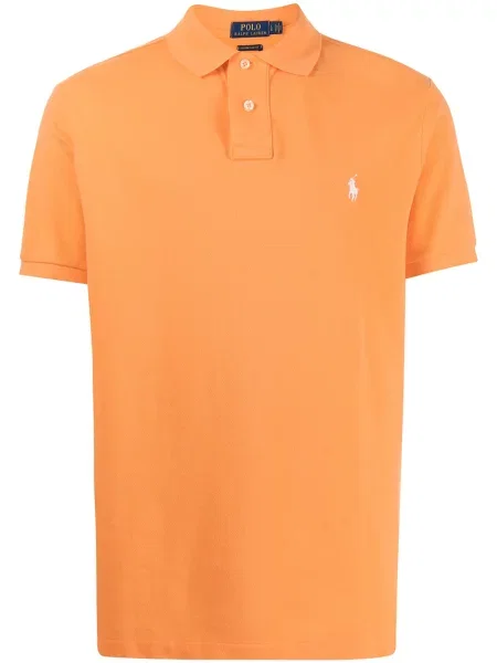 Polo Polo Ralph Lauren cu broderie portocaliu