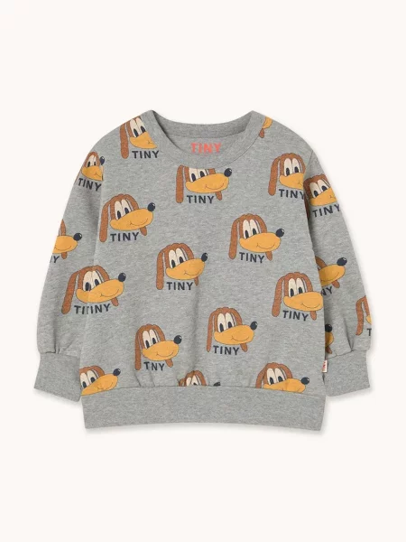 Tinycottons Dětská mikina DOGS SWEATSHIRT šedá