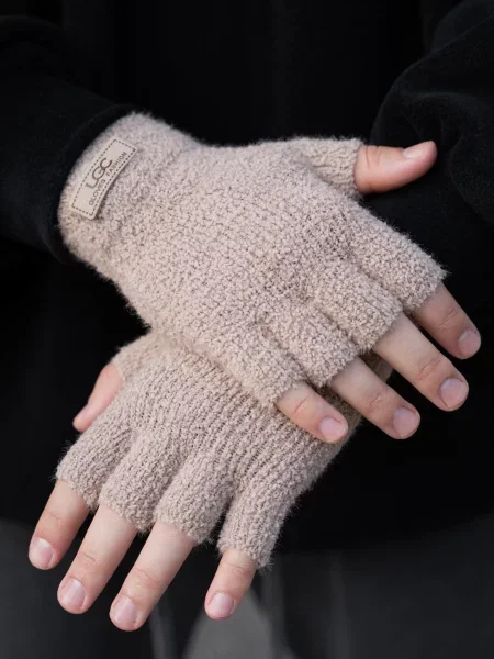 Перчатки Without бежевые