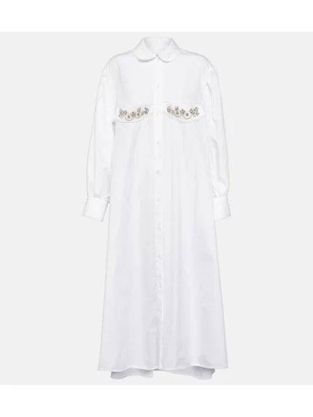 Rochie maxi Simone Rocha de cristal de costum albastru