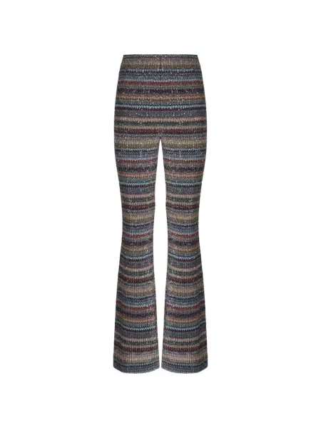 Pantaloni Missoni cu paiete tricotate albastru
