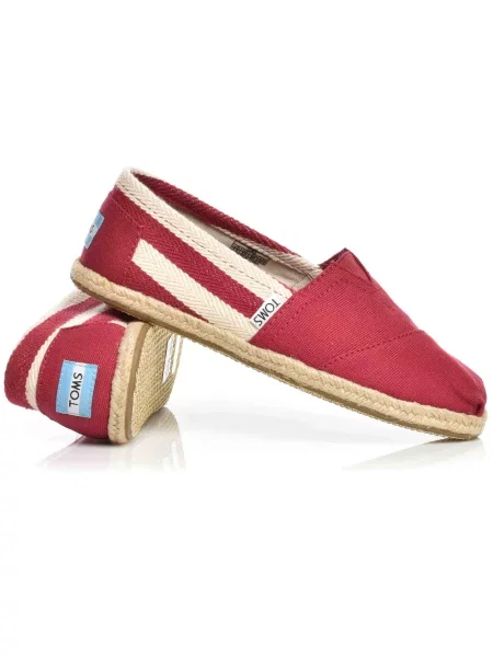 Klasické espadrilky Toms červené