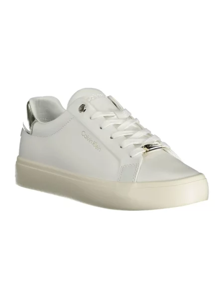 Sneakersy Calvin Klein z logo białe