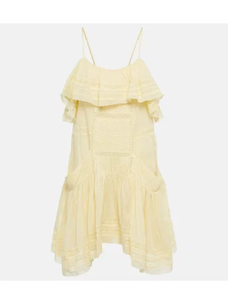 Rochie Marant Etoile cu broderie galben