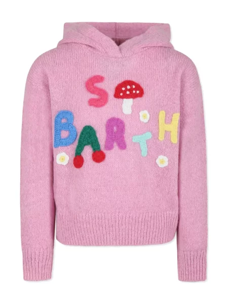 Bluza z kapturem dziecięca Mc2 Saint Barth różowa