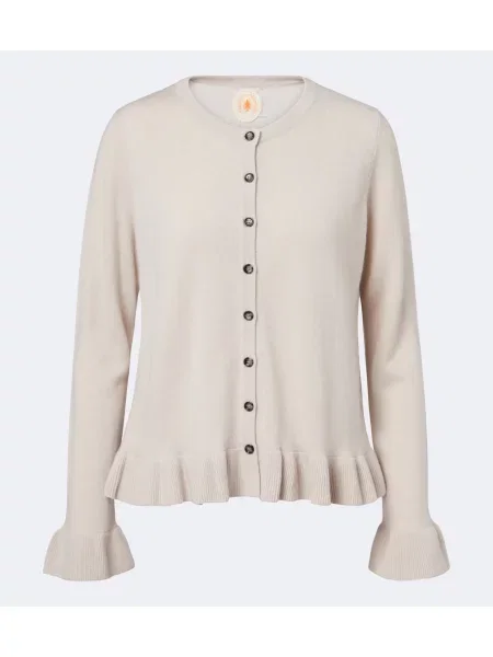 Cardigan Jardin Des Orangers de lână bej