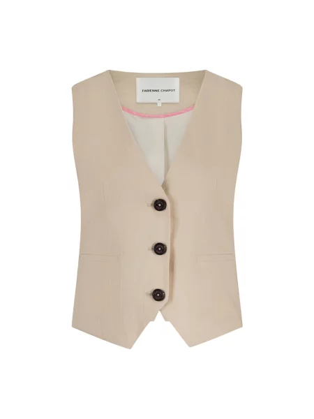 Kamizelka Fabienne Chapot beżowa